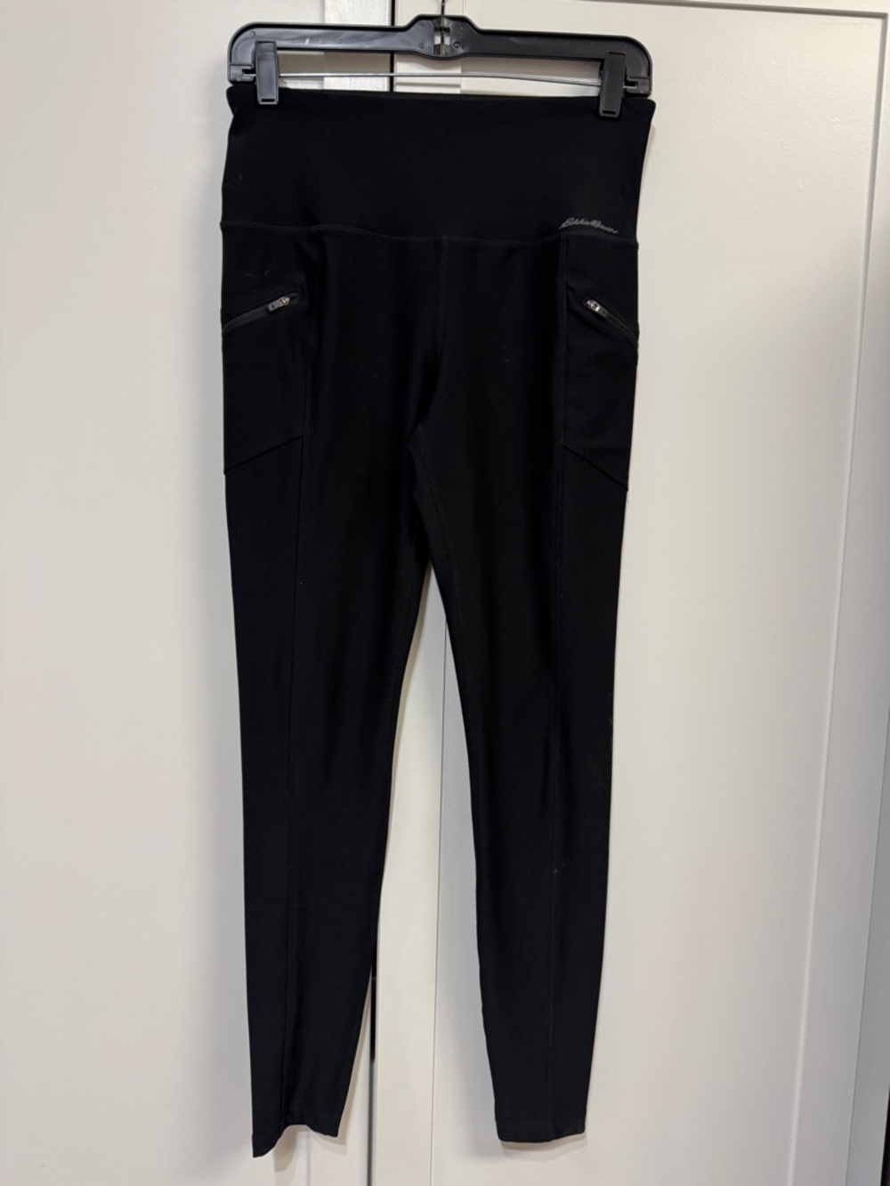 Black High-Waist Zip Pocket Eddie Bauer Leggings